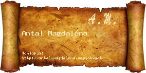 Antal Magdaléna névjegykártya