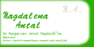 magdalena antal business card